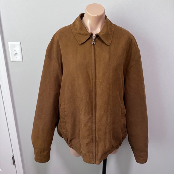 Jos. A Bank Large Men’s Coat Brown Suede Jacket - Picture 1 of 10